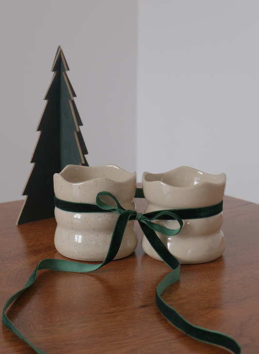 A Festive Bundle: Two Signature Mugs - Pearl & Daphne Mini